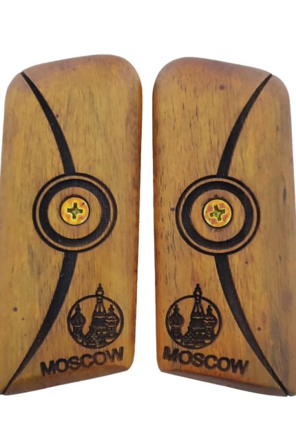 Tokarev TT-33 Beechwood Grips - "MOSCOW" Inscription