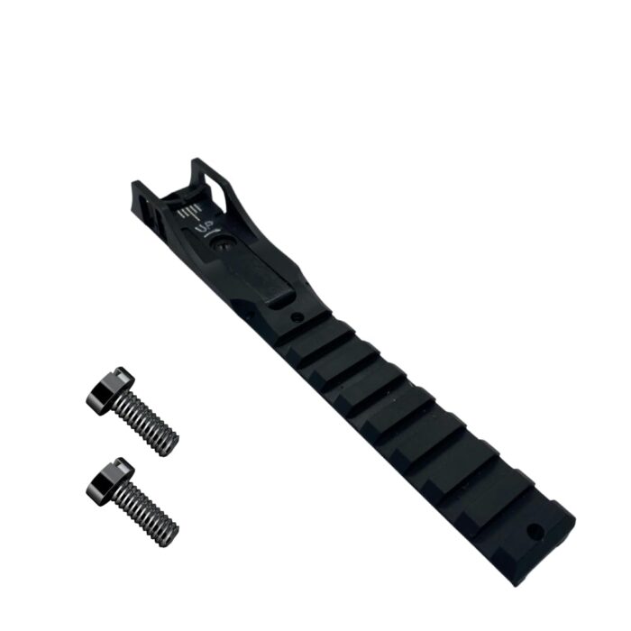 Adjustable Rear Sight With Picatinny Rail