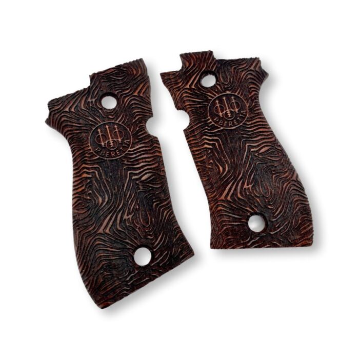Vortice Beechwood Grips For Beretta F-81 - Image 4