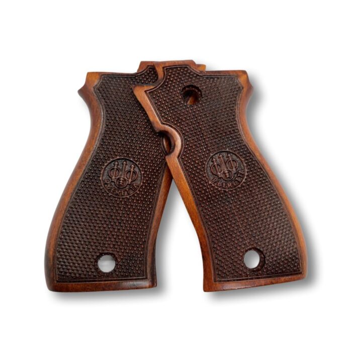 6129-9U1Yil Beech Wood Pistol Grip For Beretta F 81 - Image 2