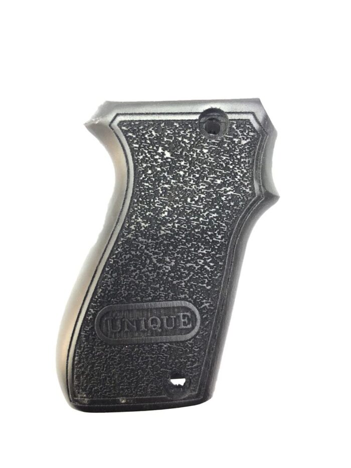 Beech Wood Grip For Unique D Series – Speckled Pattern With &Quot;Unique&Quot; Label - Image 2