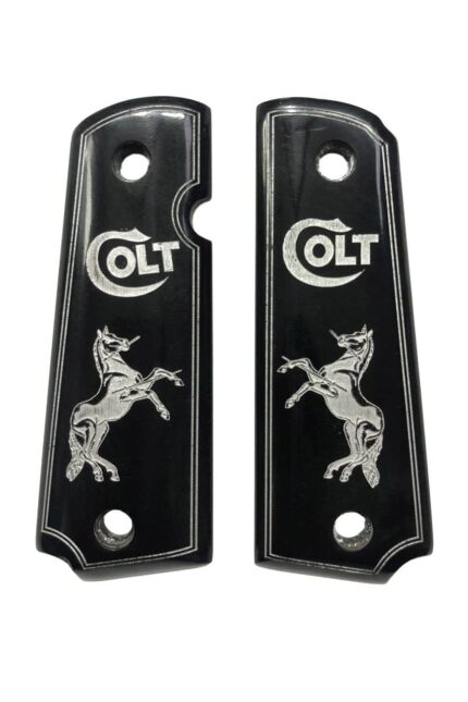 Colt Horse Design - Beech Wood Pistol Grip