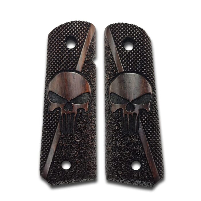 Phantom Skull Series : Ultimate Beechwood Grip For 1911