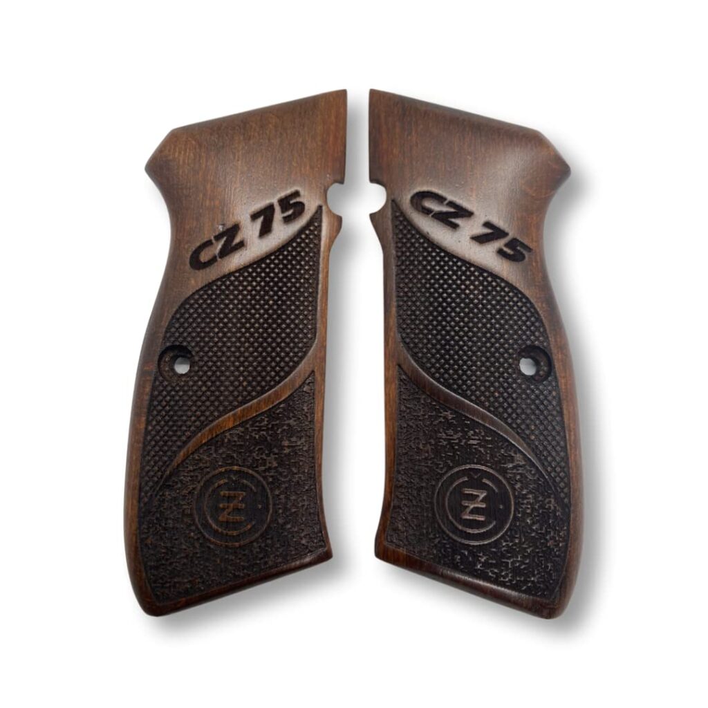 Ultimate Control & Style: Dual-Texture Beechwood CZ 75 Grips