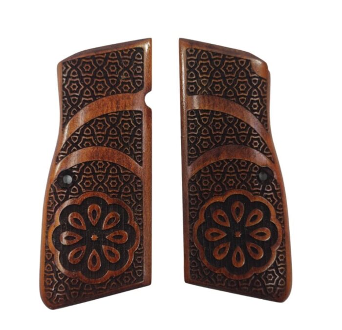 Ornate Floral Center And Geometric Tessellation