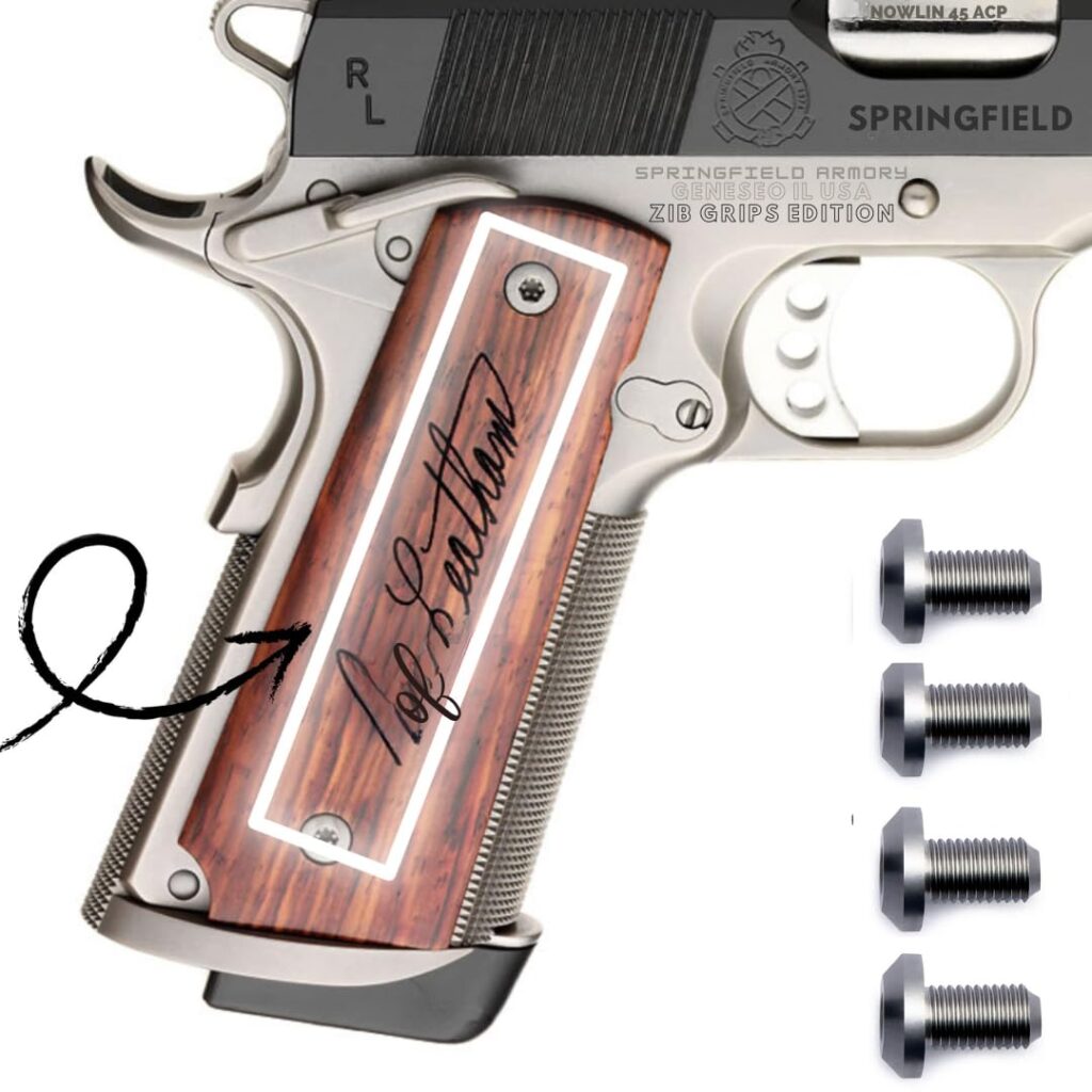 Personalized Beechwood Grip: The Perfect Addition to Your 1911