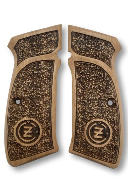 Medallion Grip for CZ 75/85 – Ultimate Beechwood Beauty