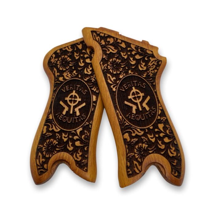 Veritas Aequitas Inscription And Floral Scrollwork : Bring Classic Beauty To Your Luger P08 - Image 2