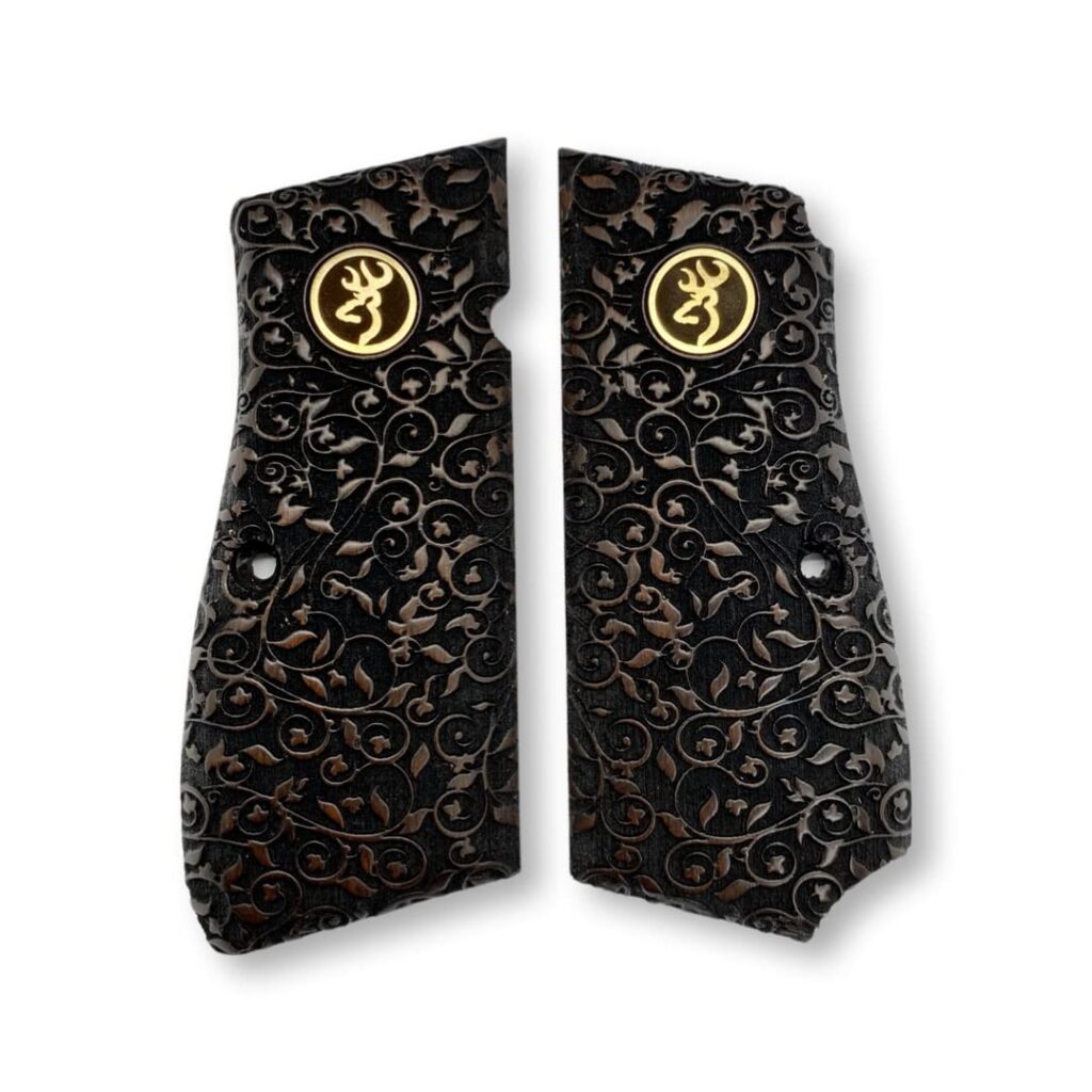 Floral Engraving and Monogram Medallion