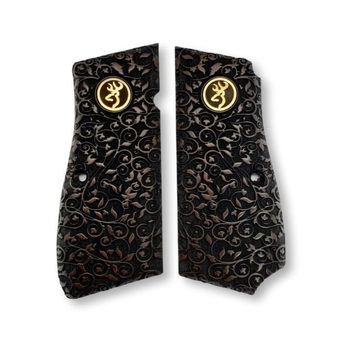 Floral Engraving And Monogram Medallion