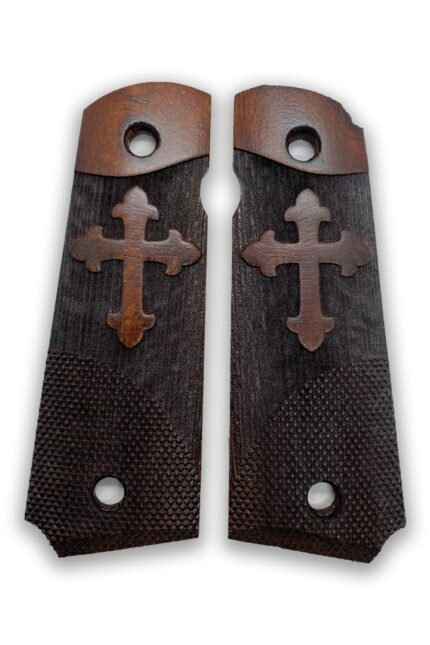 Crusader's Cross : Transform Your 1911 with Premium Beechwood Design