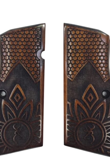 Beechwood Grips with Deer Crest