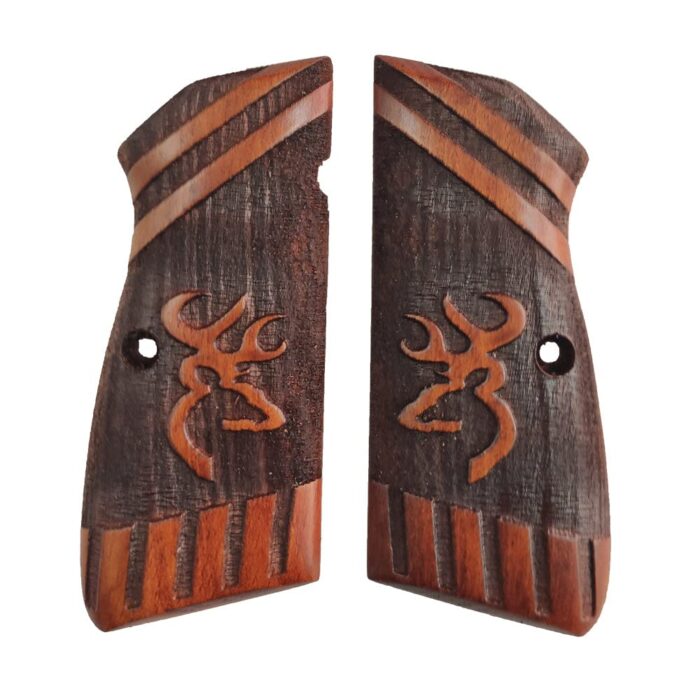 Stag Emblem And Diagonal Stripes