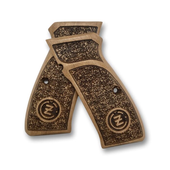 Medallion Grip For Cz 75/85 – Ultimate Beechwood Beauty - Image 3