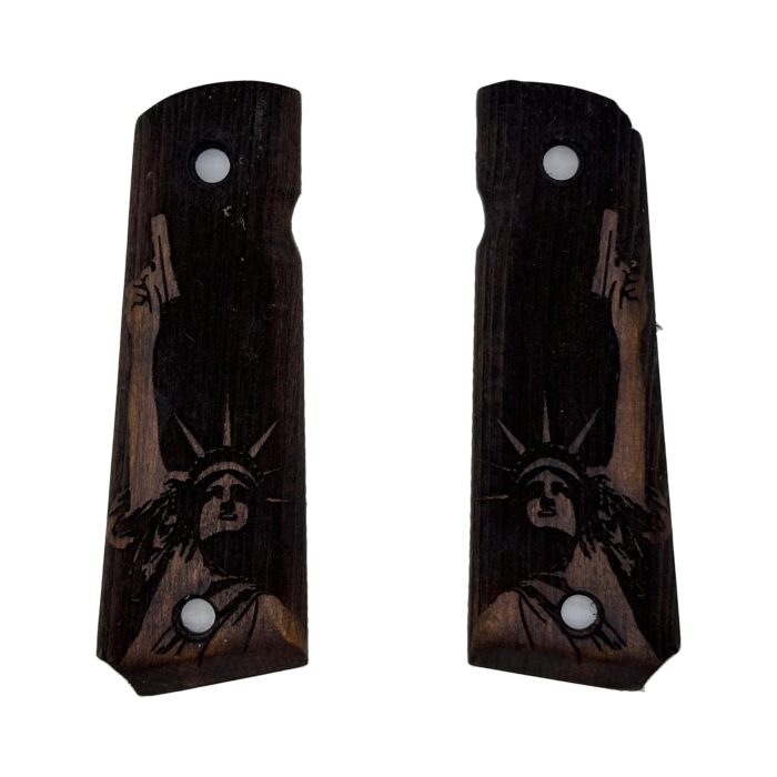 Statue Of Liberty Design 1911 Wooden Pistol Grips