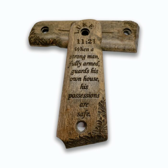 Beech Wood 1911 Grips - Scrollwork Pattern - Image 4