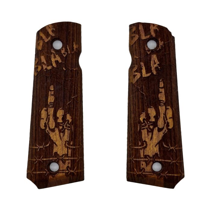 Bla Bla Bla Design 1911 Wooden Pistol Grips