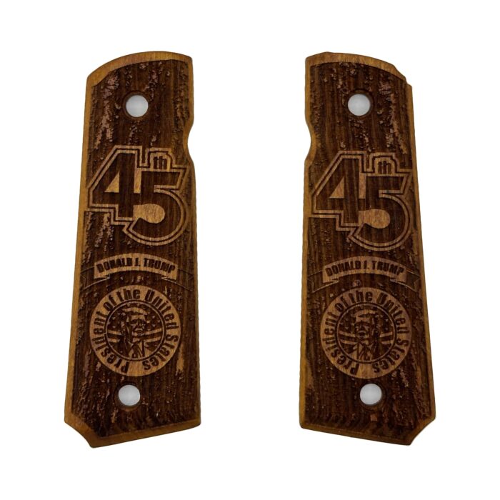 President Trump Emblem Design - Beech Wood 1911 Grips