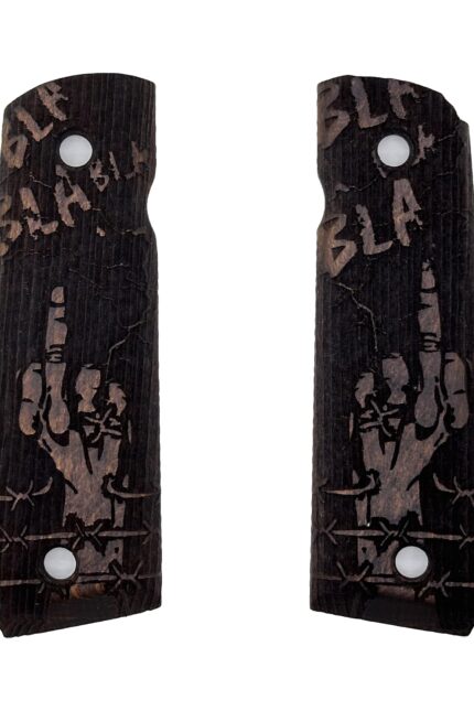 Bla Bla Bla Design 1911 Wooden Pistol Grips