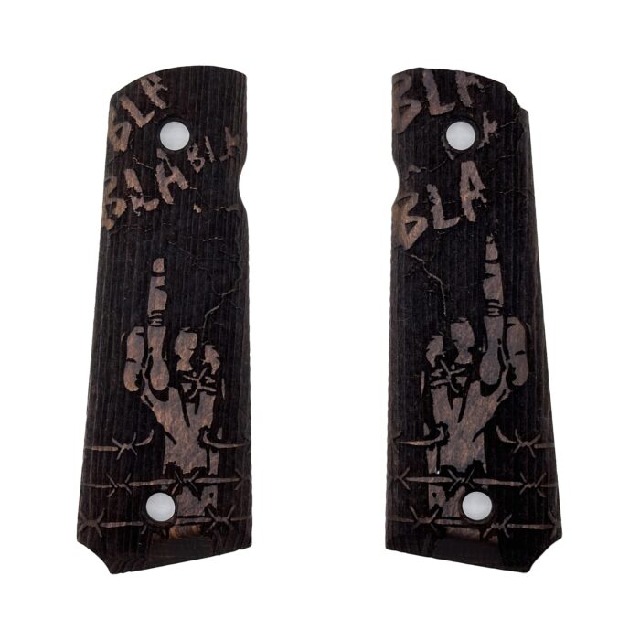 Bla Bla Bla Design 1911 Wooden Pistol Grips