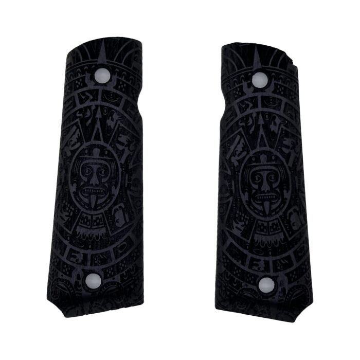 Aztec Calendar Design 1911 Wooden Pistol Grips