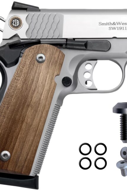 Natural Grain with Hardware - Beech Wood 1911 Grips