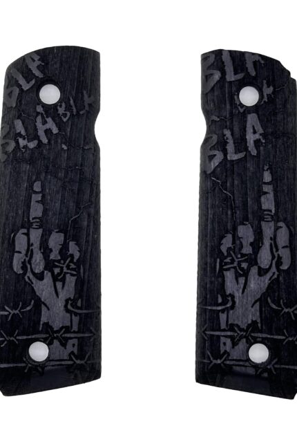 Bla Bla Bla Design 1911 Wooden Pistol Grips