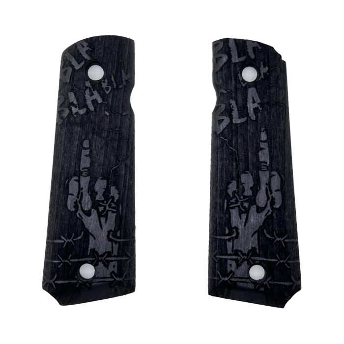 Bla Bla Bla Design 1911 Wooden Pistol Grips