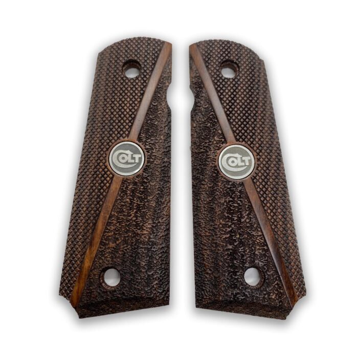 Dual Texture Colt Grips (Beechwood)