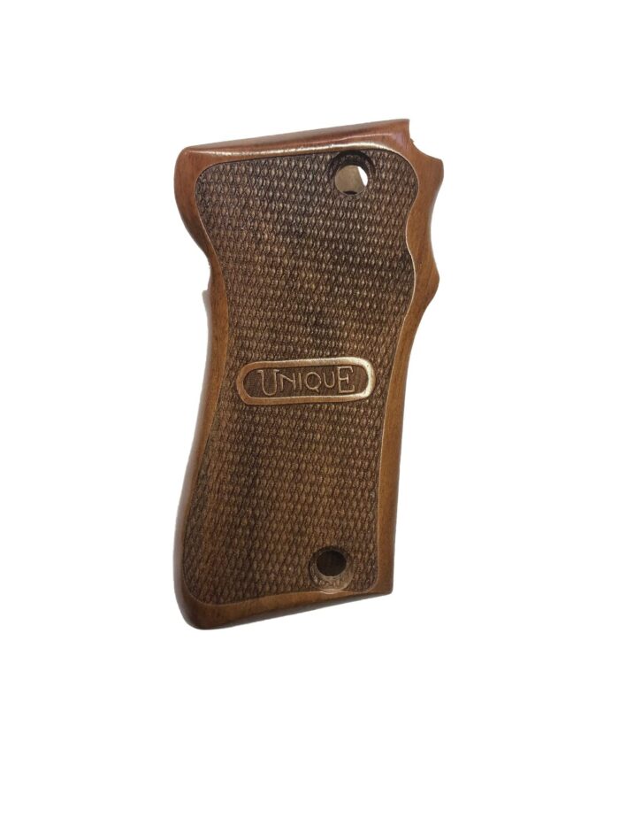 Beech Wood Grip For Unique D Series – Textured Pattern With &Quot;Unique&Quot; Strip - Image 2