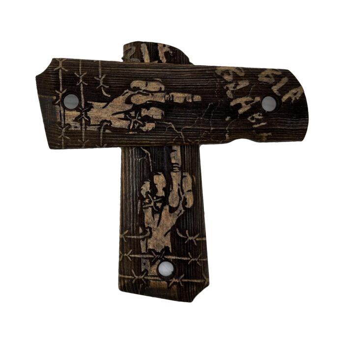 Ambi Safety Cut For 1911 Full Size (Rusty Walnut)