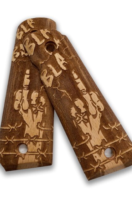 Full Size 1911 (Government/Commander) Walnut Pistol Grip Handmade from Walnut Wood Ars.24
