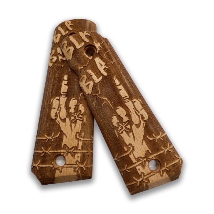 Full Size 1911 (Government/Commander) Walnut Pistol Grip Handmade From Walnut Wood Ars.24