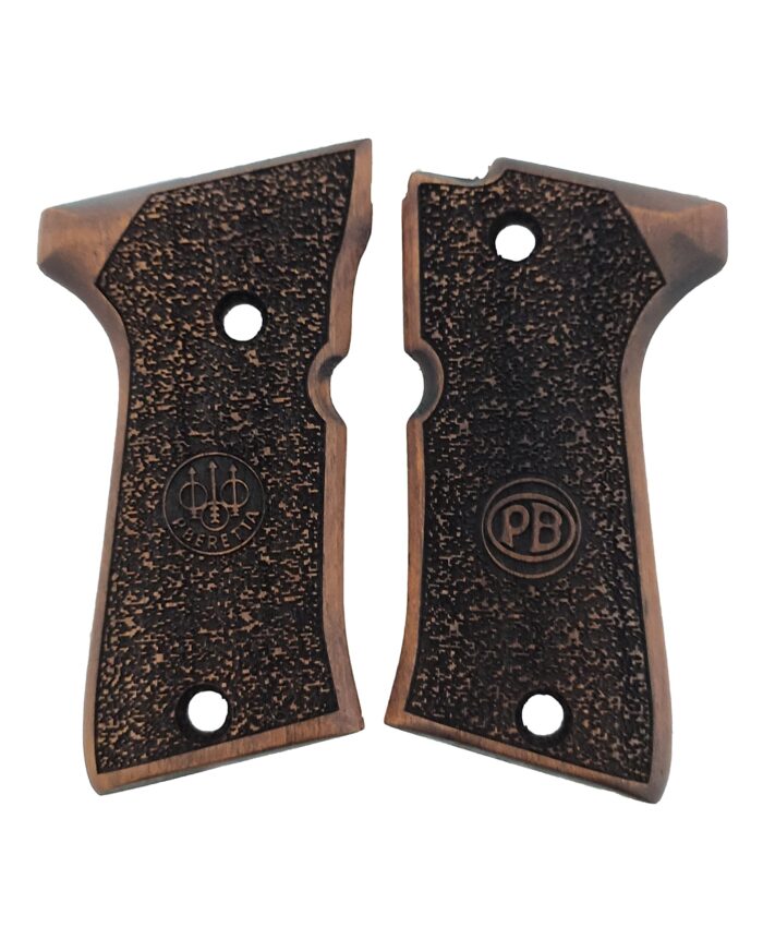 Speckled Beechwood Grip For Beretta Compact: Superior Comfort And Control