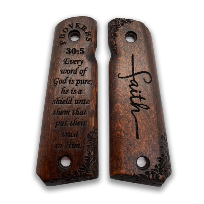 Beech Wood Grips For 1911