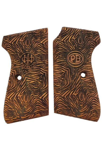 Wavy Grain Beechwood Grips for Beretta 51/52 : Superior Grip and Timeless Beauty