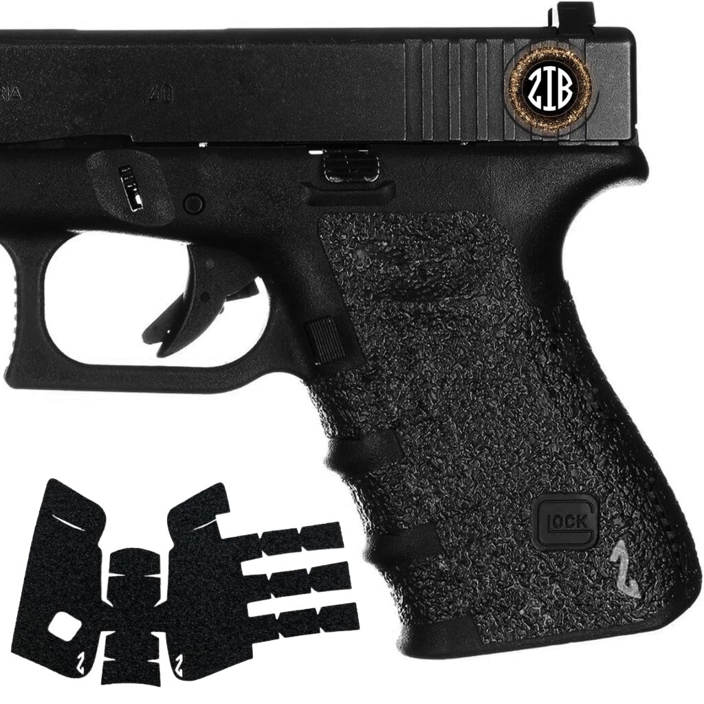 Secure Hold with Stippled Texture for Enhanced Pistol Control