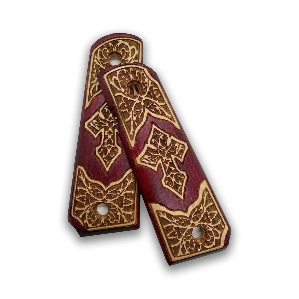 Full Size 1911 (Government/Commander) Walnut Pistol Grip Handmade from Walnut Wood Ars.06