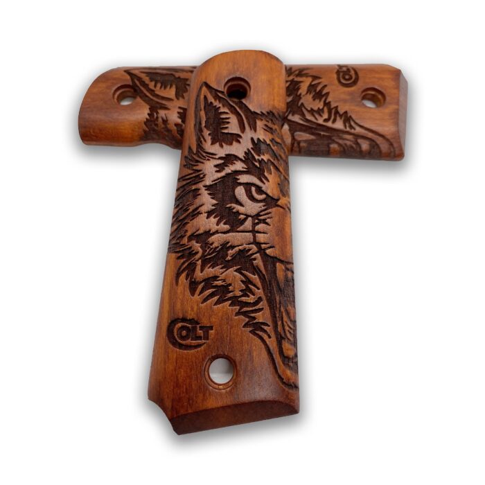 Wildwood Series - Wolf Spirit Beechwood Grip For 1911 - Image 3
