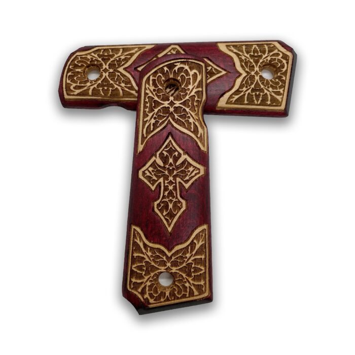 Heritage Series Gothic Cross Beechwood Grip : Superior Craftsmanship For 1911 Enthusiasts - Image 3