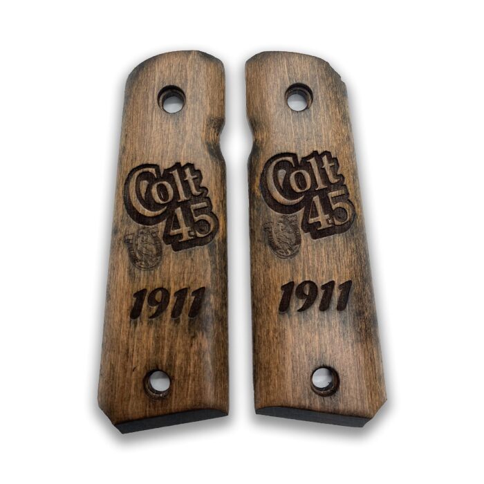 Heritage Series Classic Logo Beechwood Grip For 1911