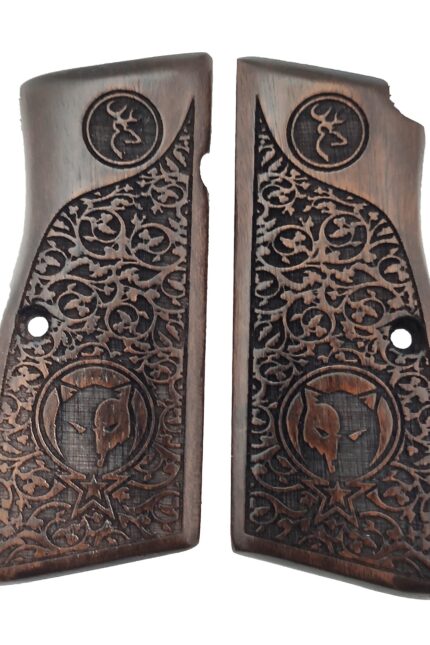 Floral Engraving and Stag Emblem