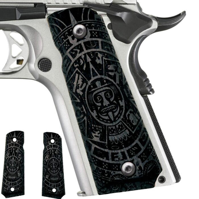 Tribal Mask Design - Beech Wood 1911 Grips