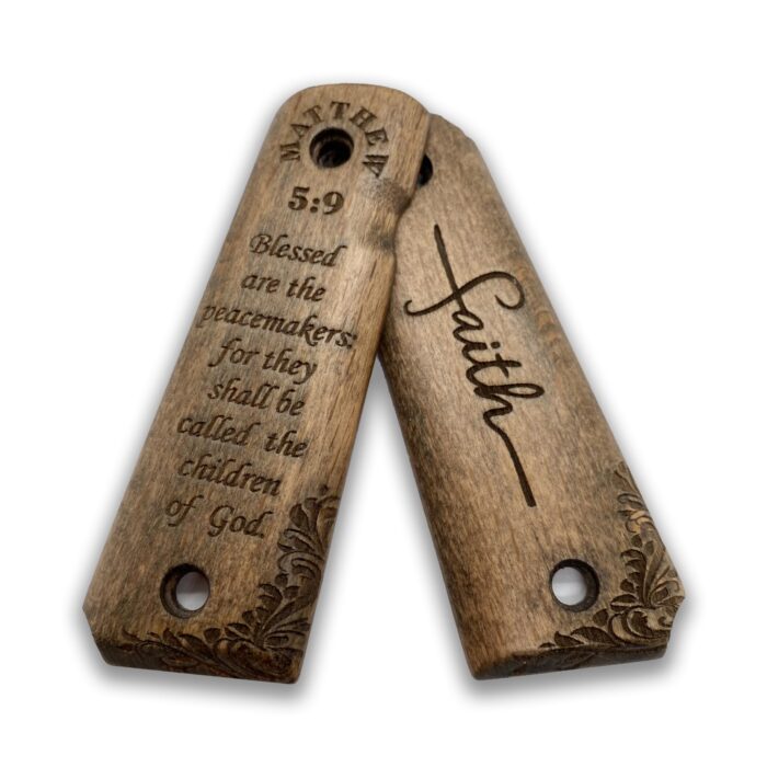 Beech Wood 1911 Grips - Filigree Pattern - Image 4