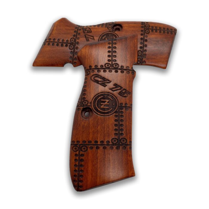 Classic Crest Wooden Grip - Luxurious Beechwood Finish For 1911 - Image 3