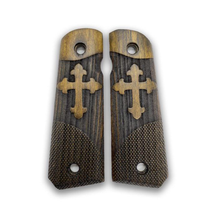 Crusader'S Cross Grips (Beechwood)