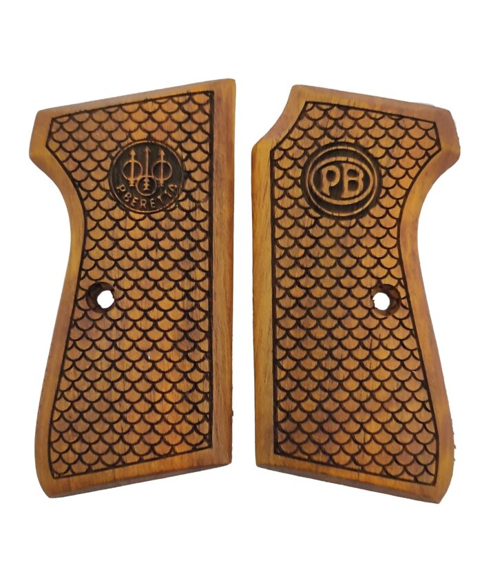 Fishscale Beechwood Grips For Beretta 51/52 : Unleash Superior Style And Performance