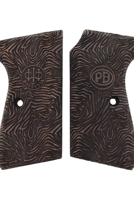 Fingerprint Swirl Beechwood Grips for Beretta 51/52 : Superior Craftsmanship for Better Shooting