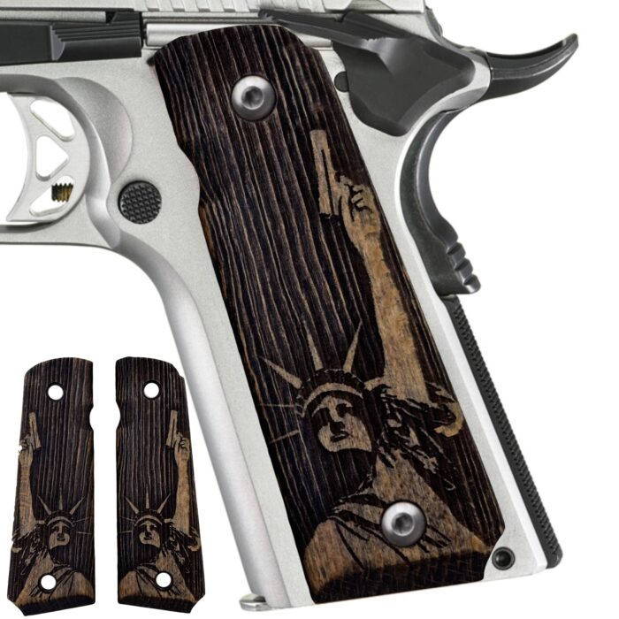 Statue Of Liberty Design - Beech Wood 1911 Grips