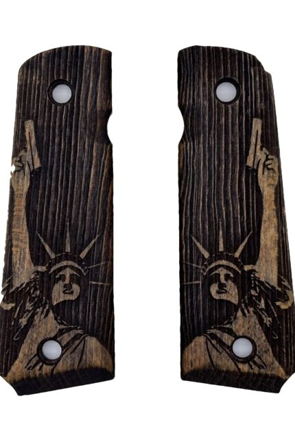 Statue of Liberty Design 1911 Wooden Pistol Grips